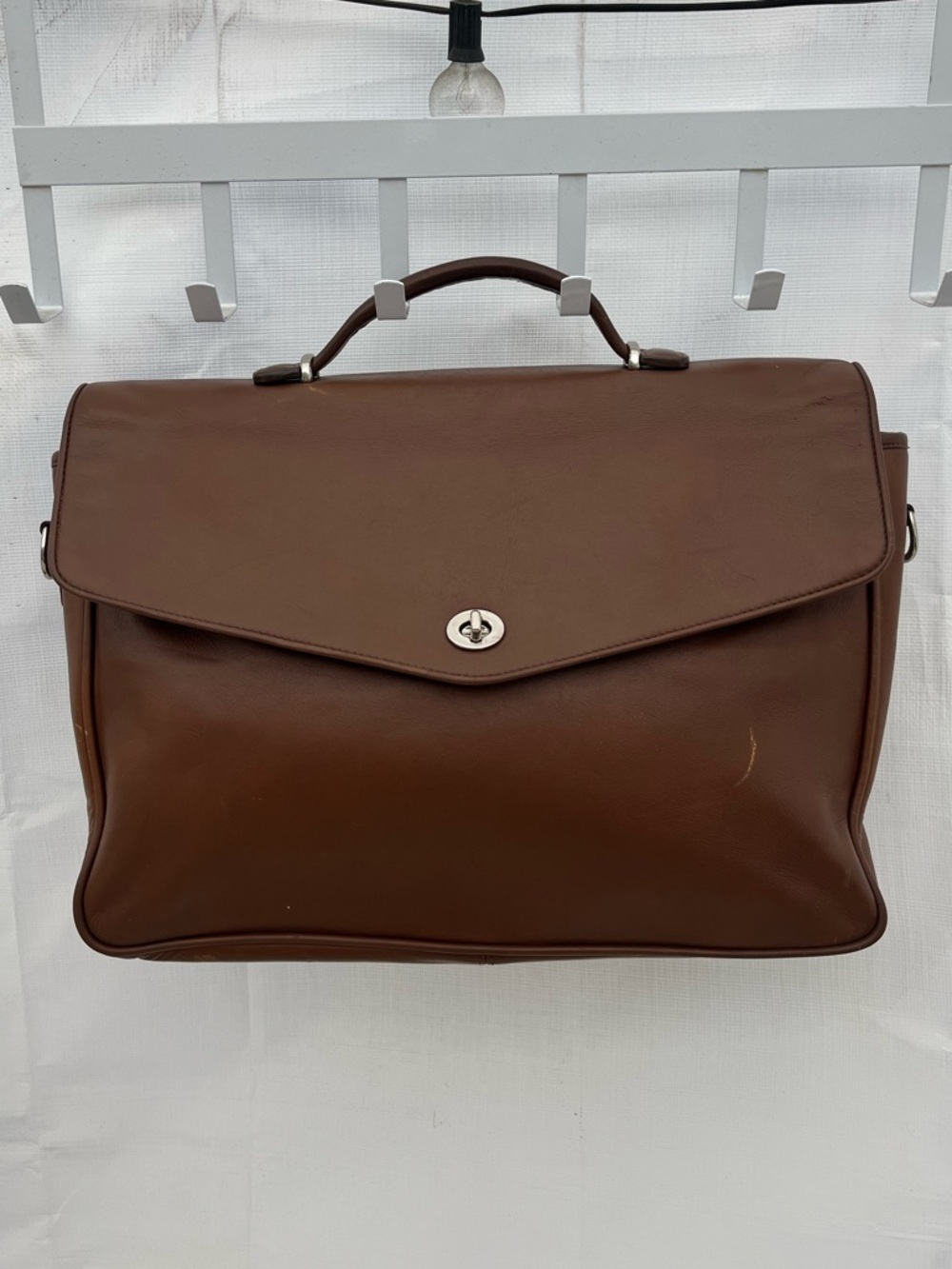 Coach 6457 Leather Lexington Messenger Briefcase Bag